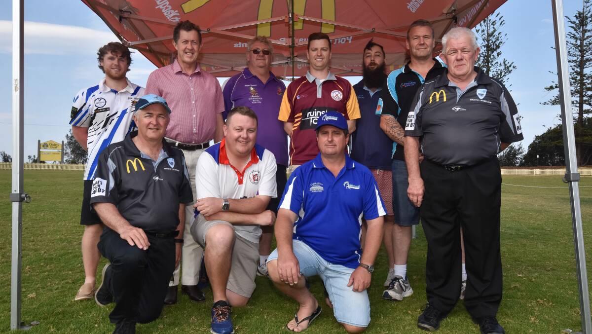 New beginnings: Representatives from cricket's new Premier League launched the season on Saturday at Oxley Oval. Photo: Ivan Sajko