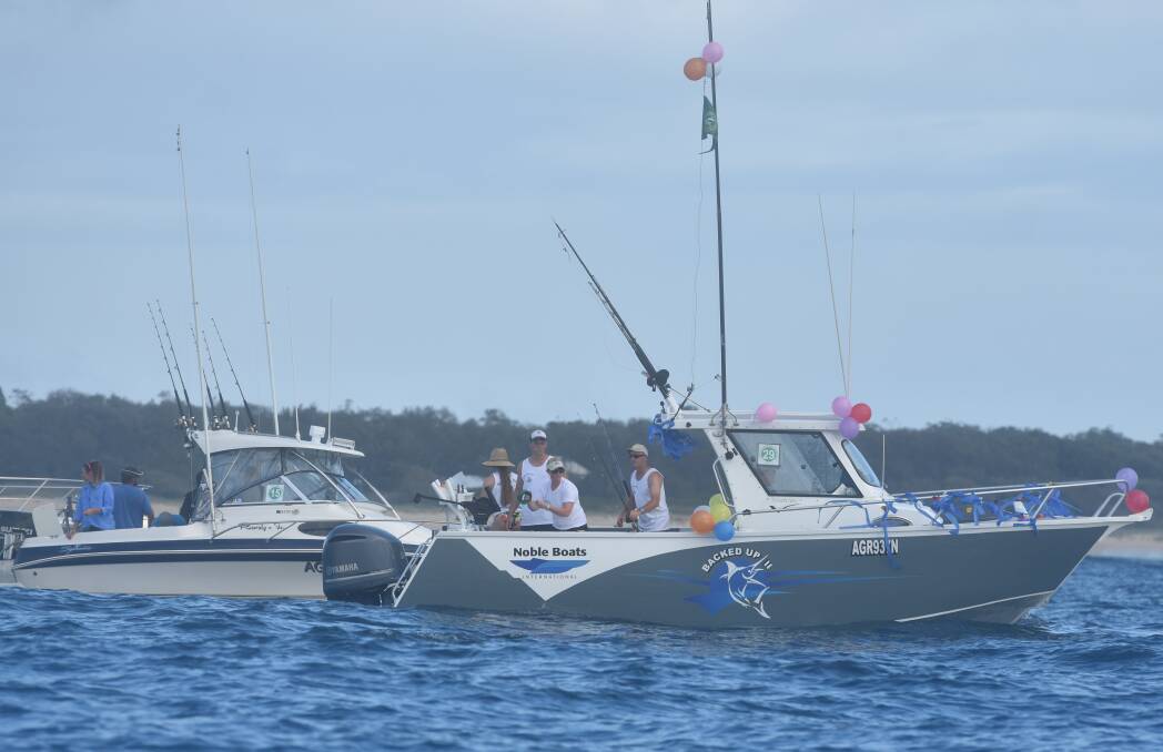 Lines up: A record number of anglers have taken to the water off Port Macquarie for this year's Golden Lure.
