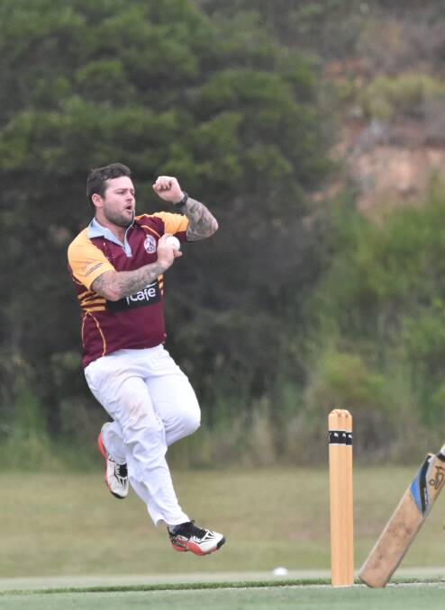 Miserly: Josh Hyde conceded just nine runs in seven overs.