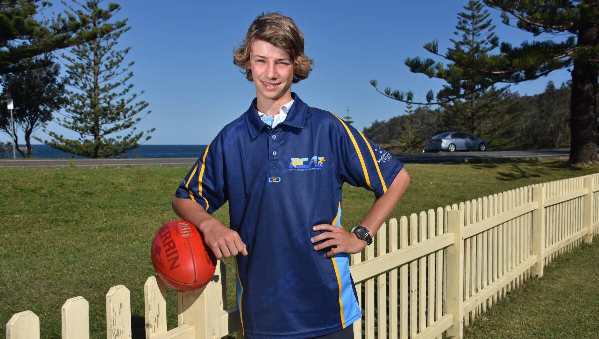 High hopes: Jack Mills hopes to play for the Port Macquarie Magpies in coming years. Photo: Ivan Sajko