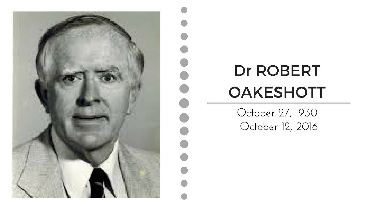Rehab medicine pioneer Dr Bob Oakeshott dies