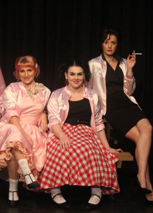 We go together: Pink Ladies Frenchie (Kate Petrie), Jan (Cherie Kershaw) and Rizzo (Simone Berry) are some of the stars of The Players Theatre production of Grease.