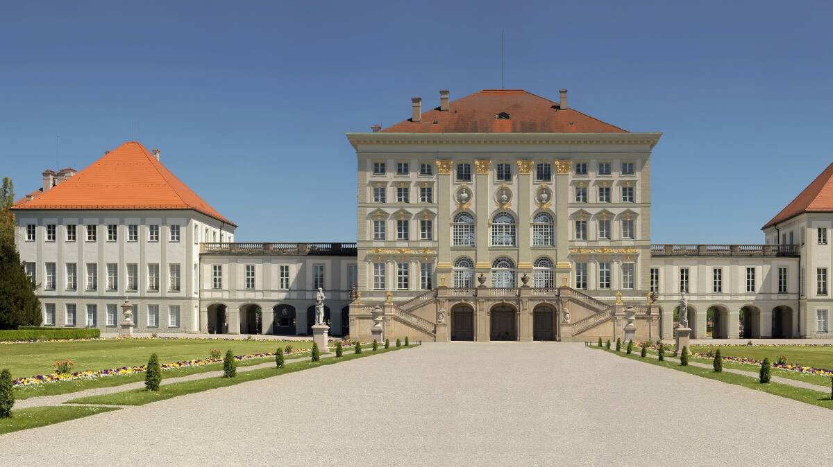 Palatial: One of Bavaria's spectacular palaces - Nymphenburg Palace in the capital of Munich.