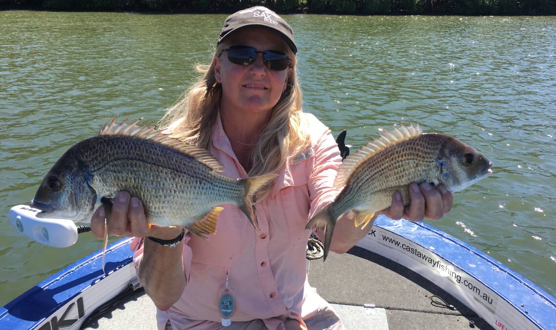 Dinner: Our Berkley Pic of the Week is Mandy Saxon, who has been scoring some terrific bream on surface lures throughout the upper reaches of the Hastings River.