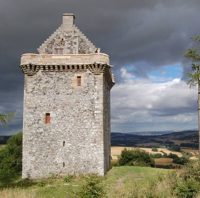 Faithfully restored: Although much of the infamous Fatlips Castle on the border of Scotland and England was vandalised, it has thankfully been refurbished to continue its legend.
