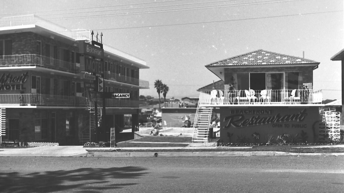 Serve alcohol: Licences to serve liquor in restaurants were granted to the El Paso and Beachfront motels in February, 1968. Photo is the Beachfront Motel c1967.