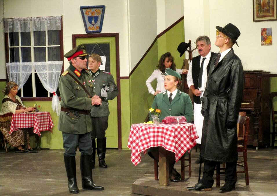 Good moaning: Players Theatre presents 'Allo 'Allo set mainly in Rene Artois' café where Resistance fighters, Gestapo, German officers and escaped Allied POWs obliviously interact daily..