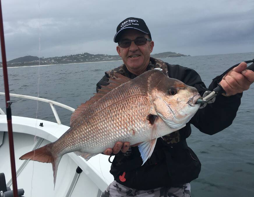 Tasty: Our Berkley Pic of the Week is Paul Gill with the solid red snapper he recently caught  offshore on a soft plastic lure. 