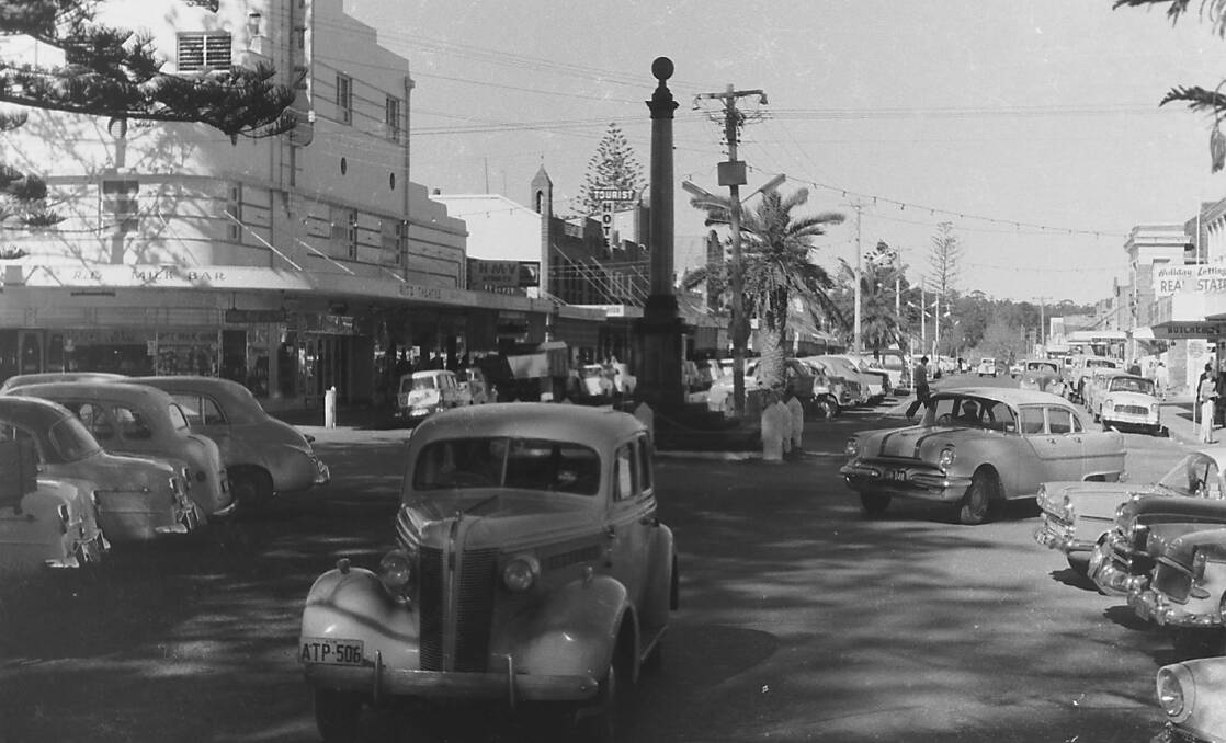 Where to park: The cars look different but the problem was nonetheless the same even in the swinging '60s, as holidaymakers search for parking on Horton Street.