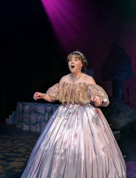 Crystal clear: Erin McCudden sings beautifully as Cinderella in Players Theatre's production of Into the Woods.
