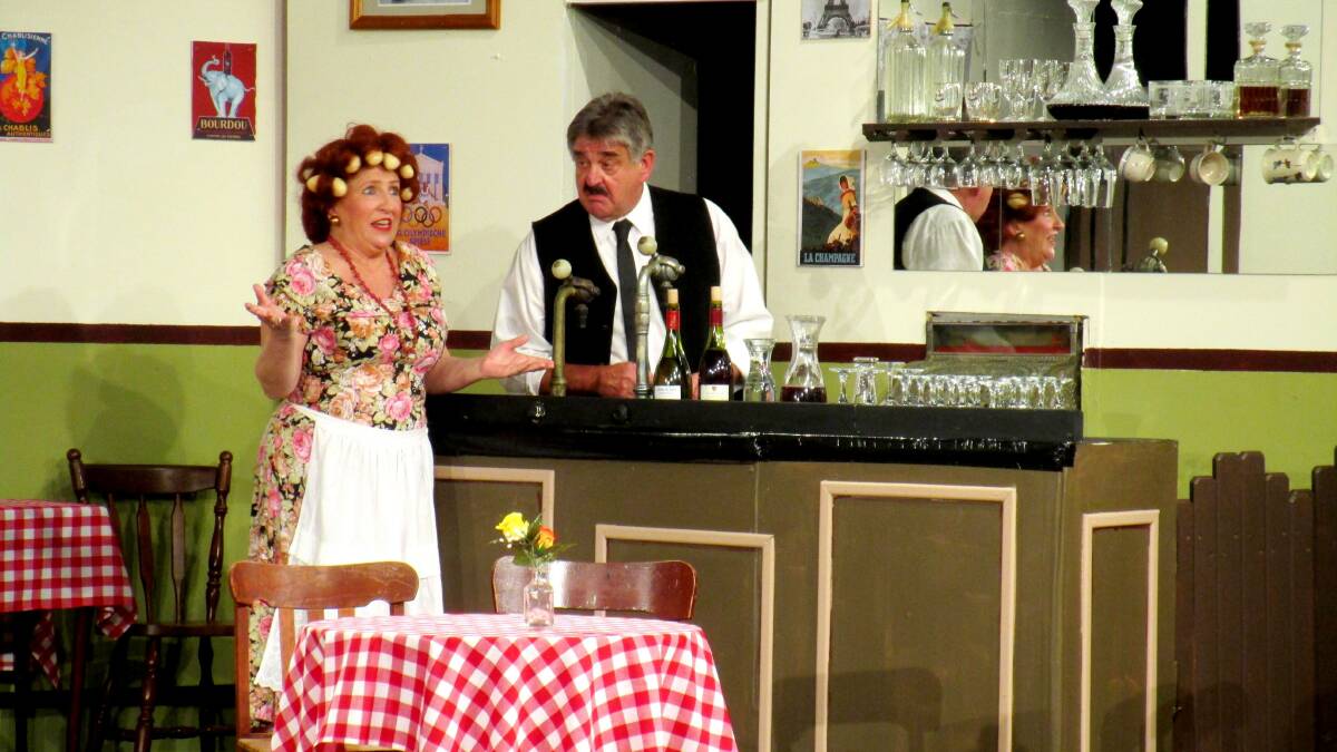 Farcical intrigue: 'Allo 'Allo follows the hapless Edith Artois (Lyn Turner) and her husband Rene (Gunter Bieniasch), who run a cafe in German occupied France during World War II.