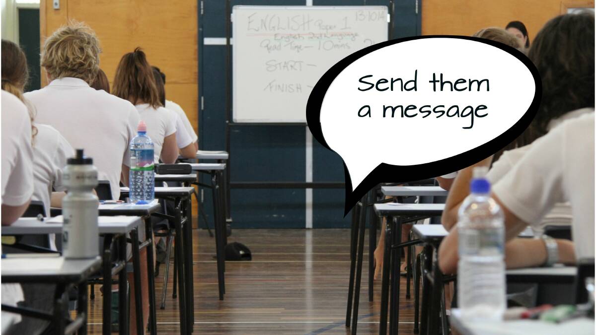 Show you're thinking of them on our HSC message wall
