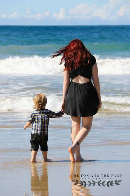 Steffanie Davies with her son Rylan. Photo: The Fox and the Fawn Photography.