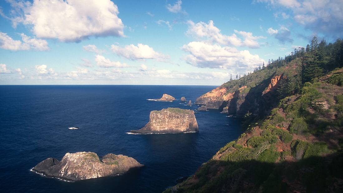 Captain James Cook discovered Norfolk Island on his second voyage to the Pacific in 1774.