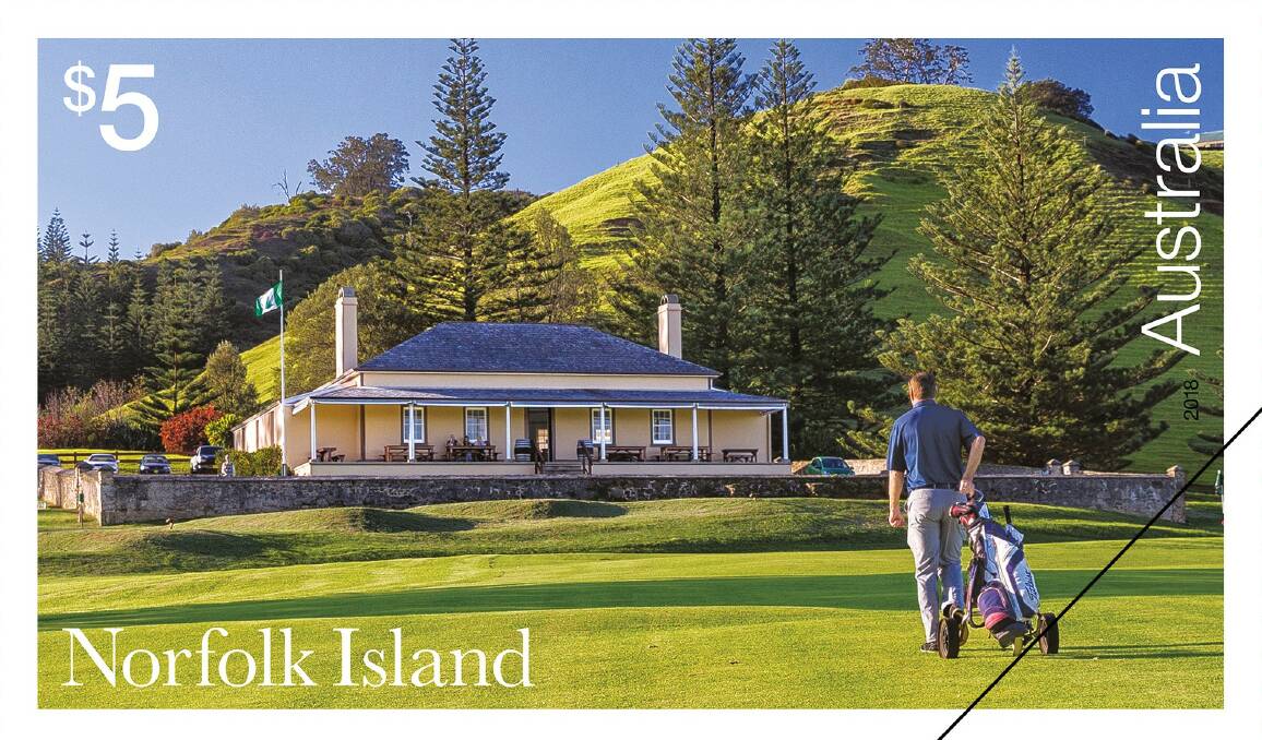 Australia Post released a new $5 postage stamp featuring the local golf course. 