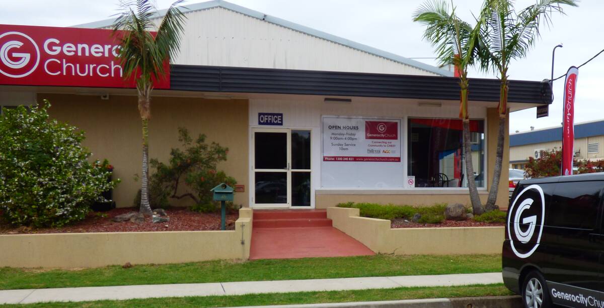 OPEN: Generocity church is situated on Muster street Port Macquarie.