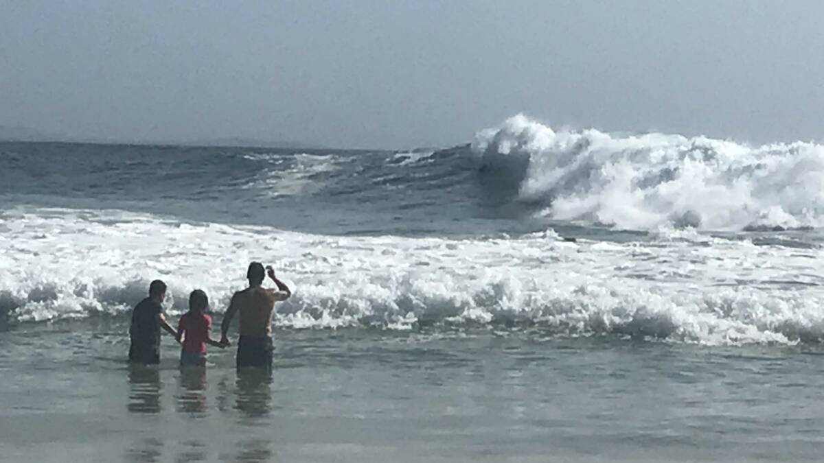 BIG SURF: Rachel Somers took this cracking shot at Nobbys Beach on Monday February 19. Photo: Rachel Somers.