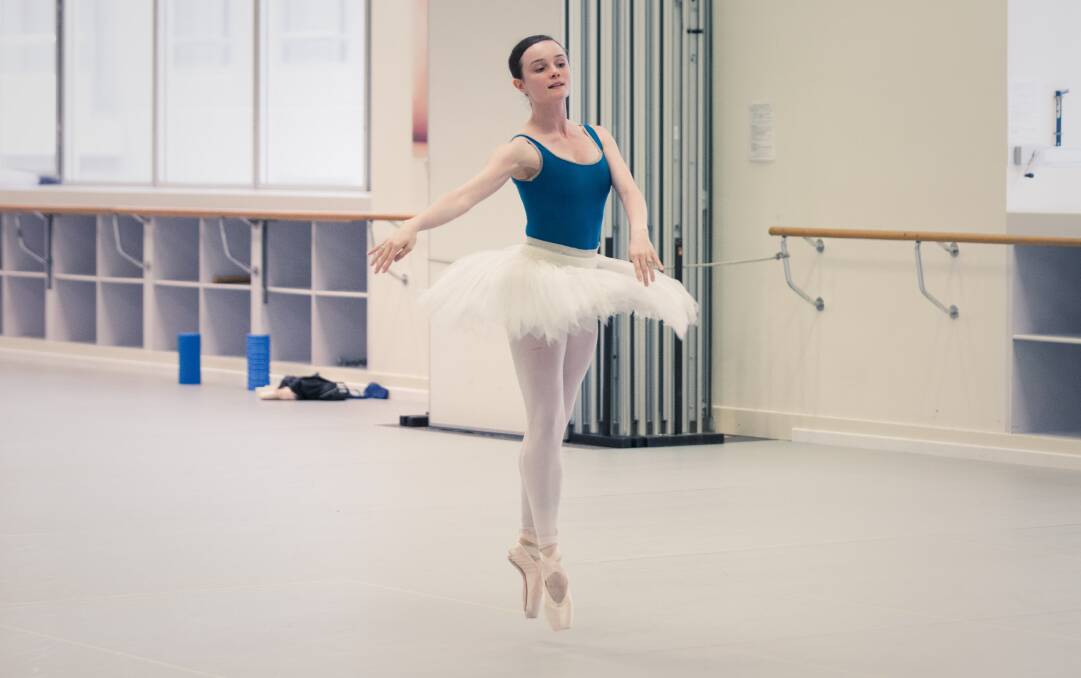 REHEARSALS: Soloist Jade Wood practicing for her performance in Giselle. Photo: Contribued 