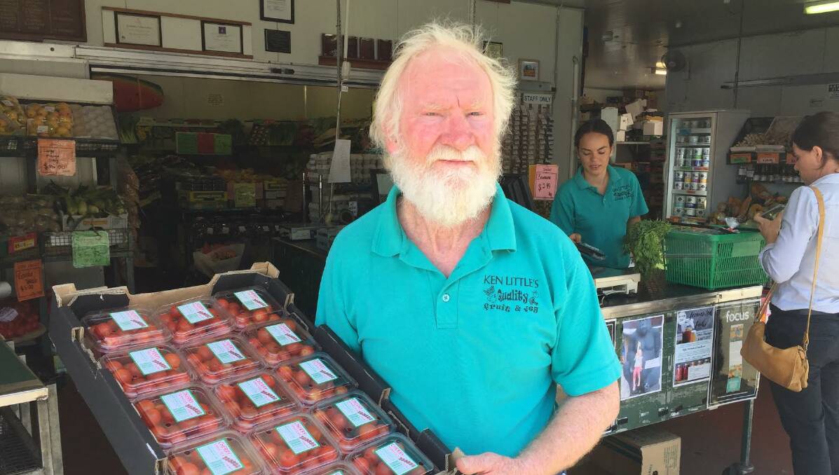Local impact: Ken Little said his business has provided a free delivery service for 33 years and would continue to do so, despite an increase of fuel cost.