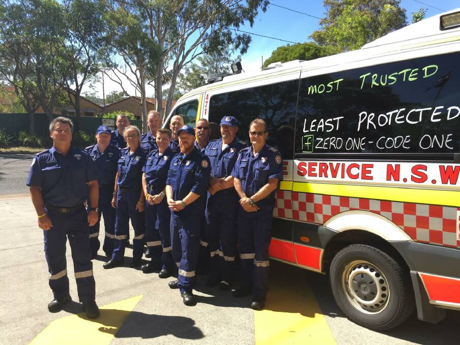 Remaining strong: Port Macquarie-Hastings paramedics said they will keep fighting if they don’t get the cover they have asked for. 