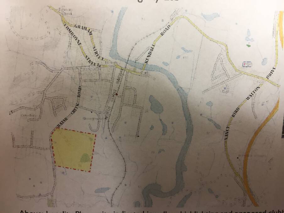 Locality plan: site is indicated in yellow highlighting development. 