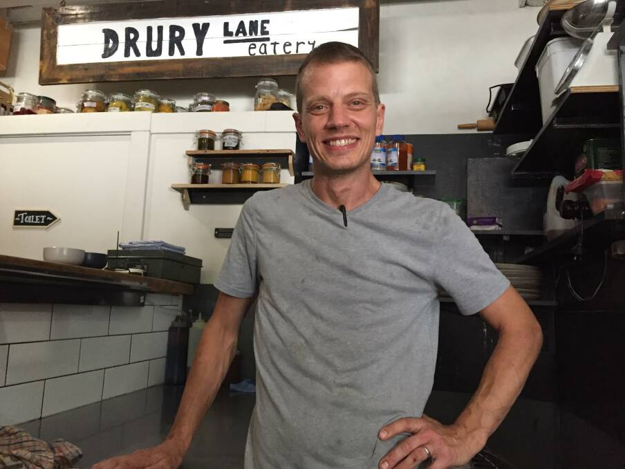 Employer: Drury Lane owner Drury Woolnough says the cut of penalty rates means he would be able to employ more staff and open for longer.