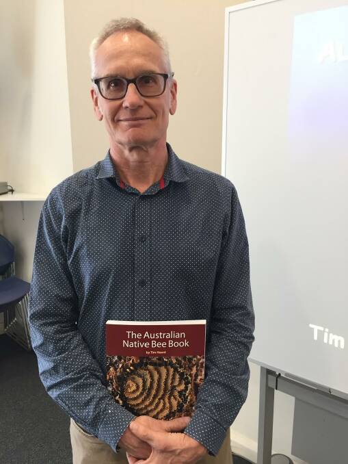 Bee man: Tim Heard spoke at the Port Macquarie Library on October 11 about keeping native stingless bees for commercial, environmental and recreational purposes. 