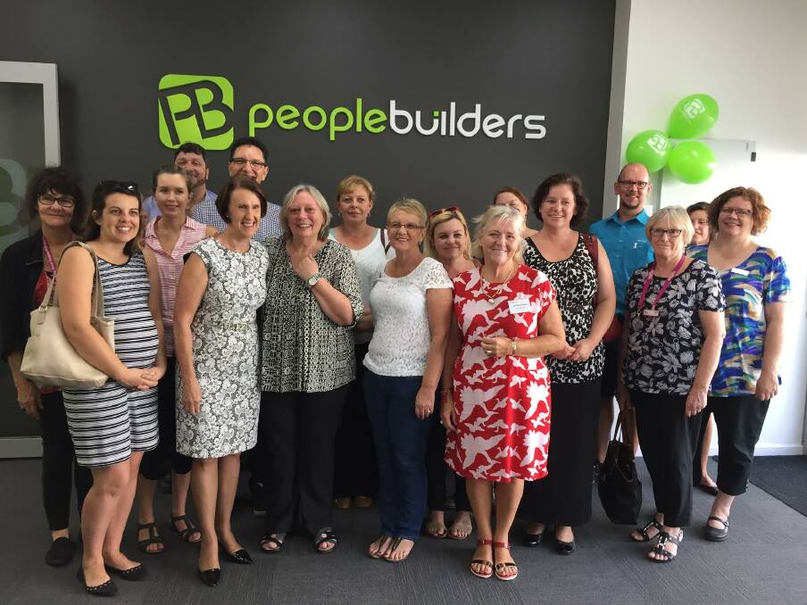 Official opening: The Local Member for Port Macquarie Leslie Williams and representatives from community welfare groups celebrated the opening of the new People Builders Centre at Clarence House Building on February 17. 