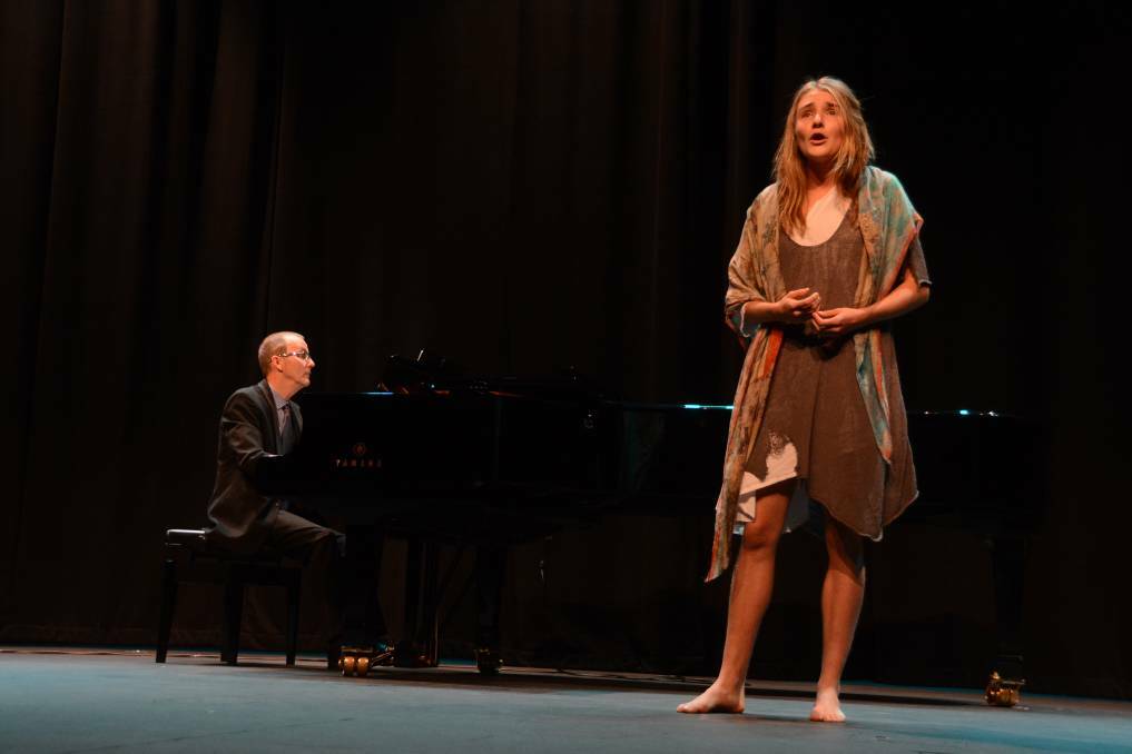 Vocalist Francesca Plentinger sang 'God Help the Outcasts' on June 17. She was accompanied by Don Secomb on piano. Photo: The Manning River Times 