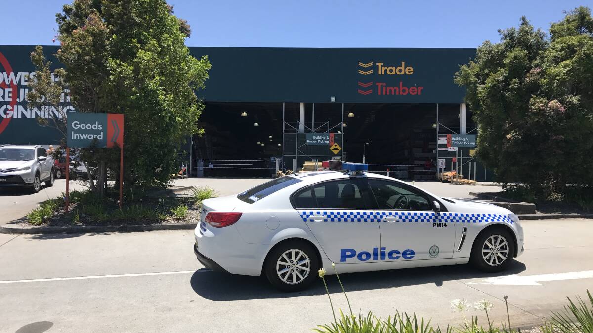 Police operation at Bunnings