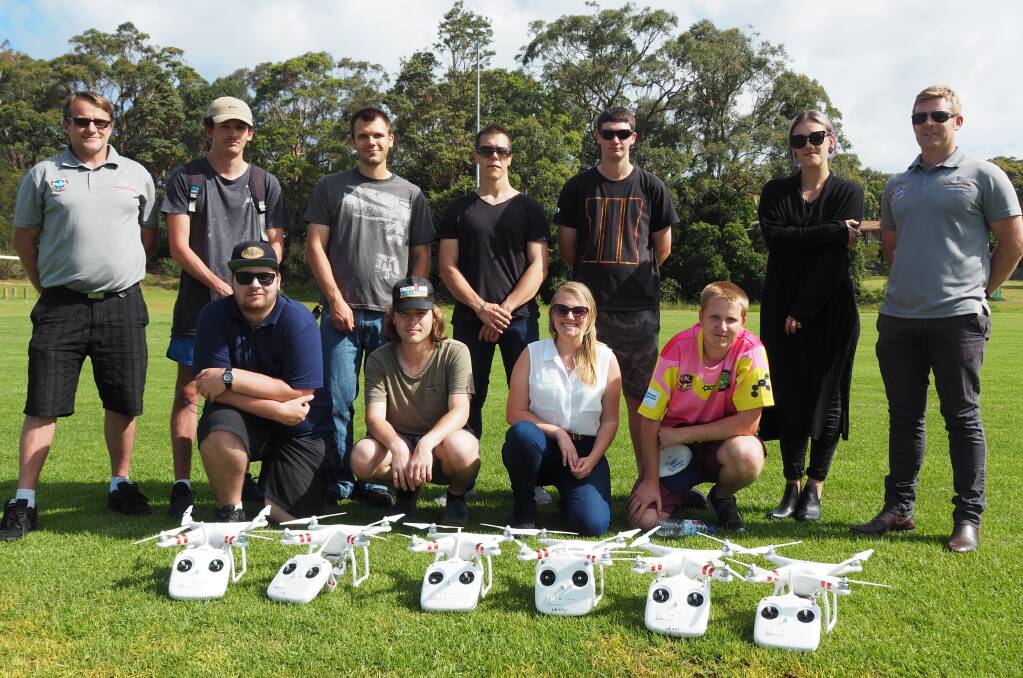Eyes in the sky: Port Macquarie jobseekers have learned new skills thanks to beach drone technology.