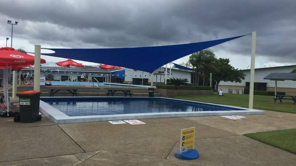 Leaking: The toddler pool at Port Macquarie’s swim facility is undergoing remedial works just in time for summer.