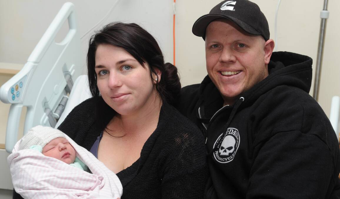 A daughter Annabelle Kate has been born to Mitch and Becca Hargy of Beechwood. She weighed 4kgs and is a sister for Lilly May. Grandparents are Toby and Julie Hargy of Wauchope and Kate and Robert Brown of Beechwood. Great grandparents are Lester and Gwender Thurgate of Wauchope.