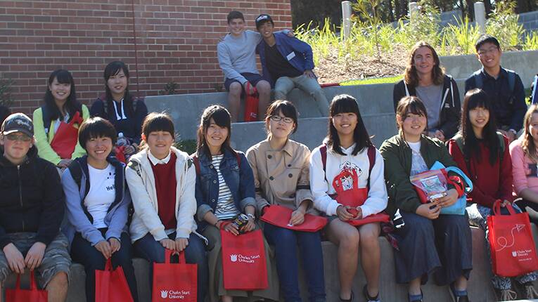 A recent visit by the Higashi High School students to Port Macquarie. Photo: Port Macquarie Hastings Council.