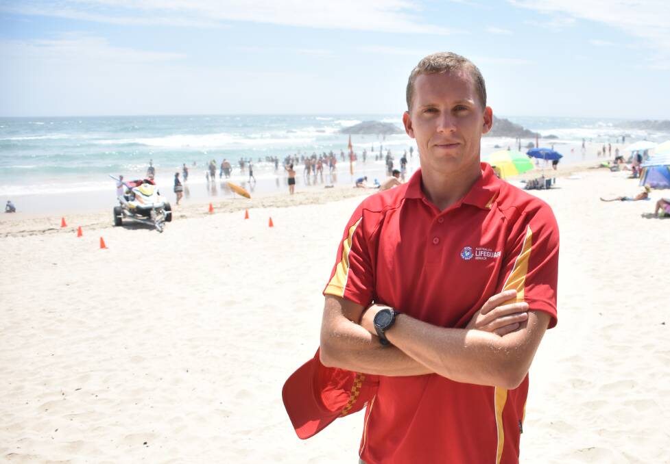 Be aware: Head lifeguard James Turnham
