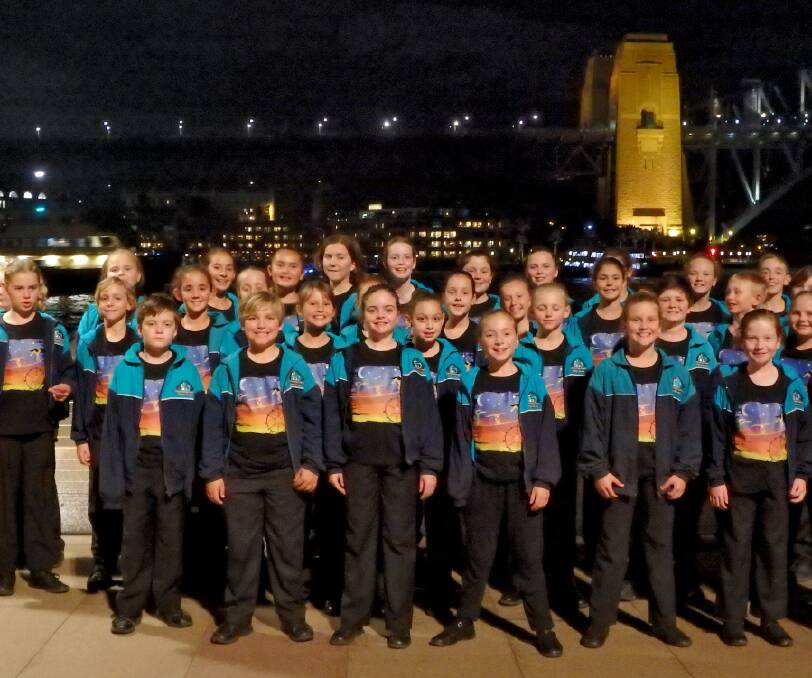 On song: Tacking Point Public School's Bel Canto Choir performed at the Sydney Opera House.