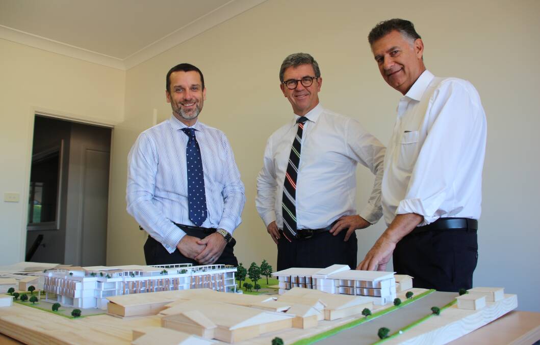 Big project: Bundaleer CEO Gareth Norman, Federal Assistant Health Minister and Local MP Dr David Gillespie and Bundaleer Board Chairman Ian Chegwidden.
 