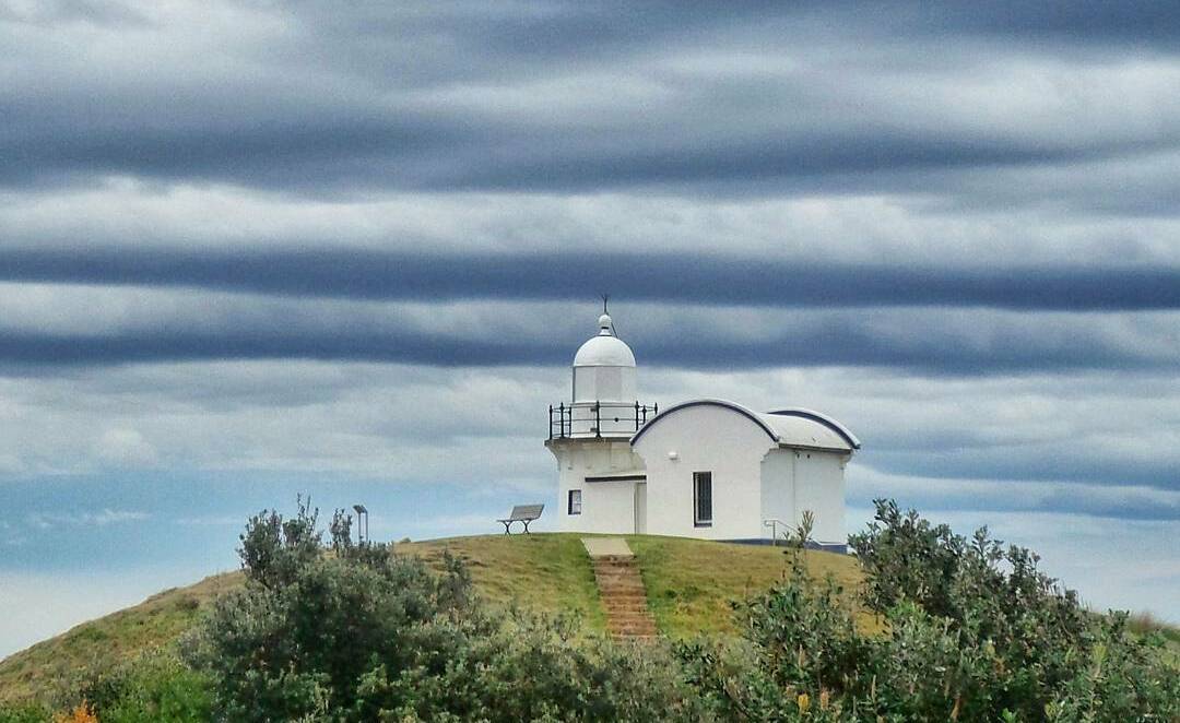 Snapped: A beautiful stormy sky over Tacking Point lighthouse captured by Michelle Black.