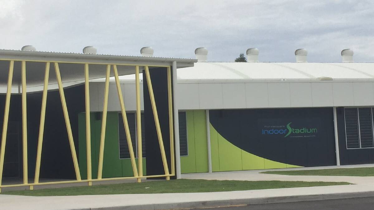 Port Macquarie's upgraded indoor stadium.