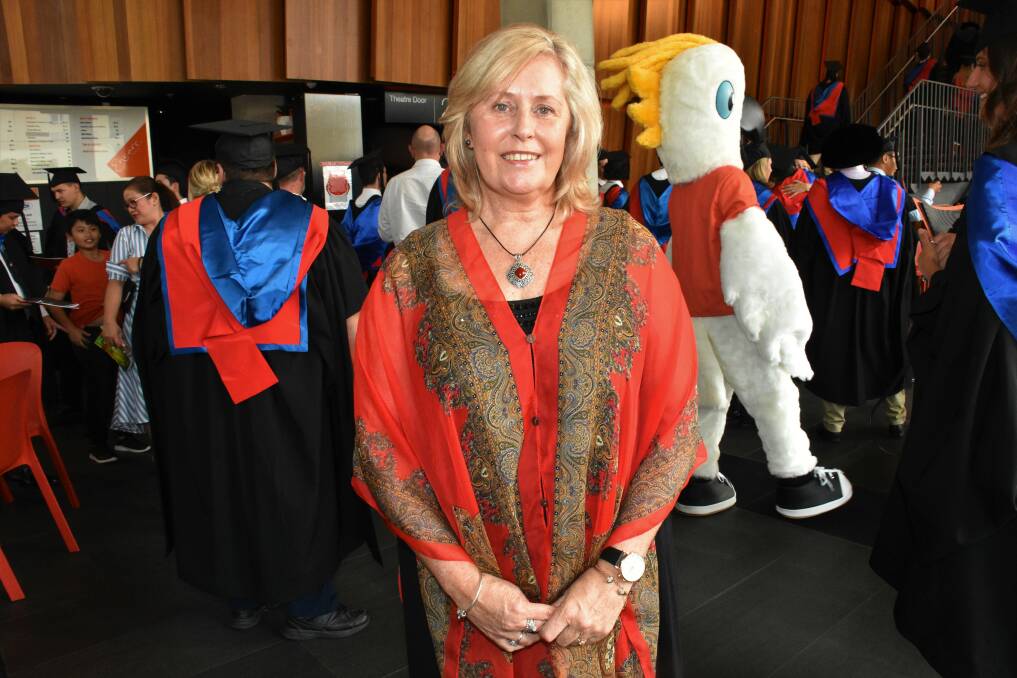 CONGRATULATIONS: Mature aged student from Lake Cathie, Nerida Wallace is graduating with a Bacholar of Science, Nursing.