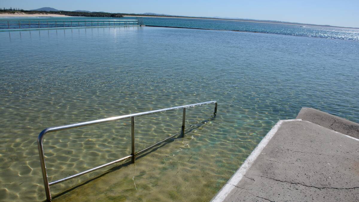 Popular spot:  The Forster ocean baths opened in 1936 and since that time there has been little change in the pool construction, according to MidCoast Council. A petition calls for a tidal pool in Port Macquarie.