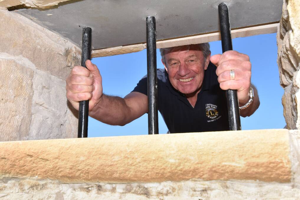 Partnership project: Tacking Point Lions Club president Rob Bruce reflects on the history of Gaol Point while taking pride in its new look. Photo: Ivan Sajko
