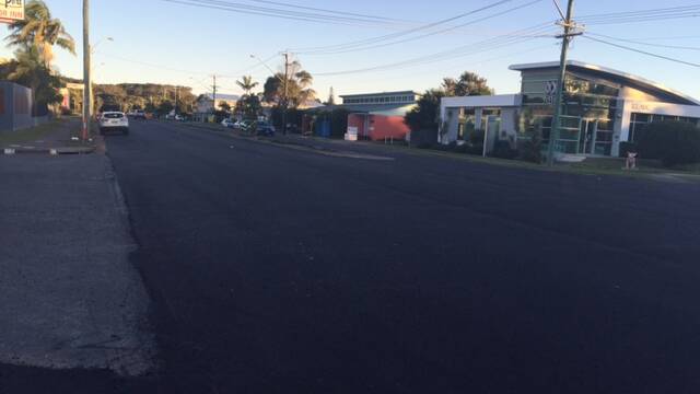 Improved section: Road rehabilitation work is complete in Lord Street and Kennedy Drive.
