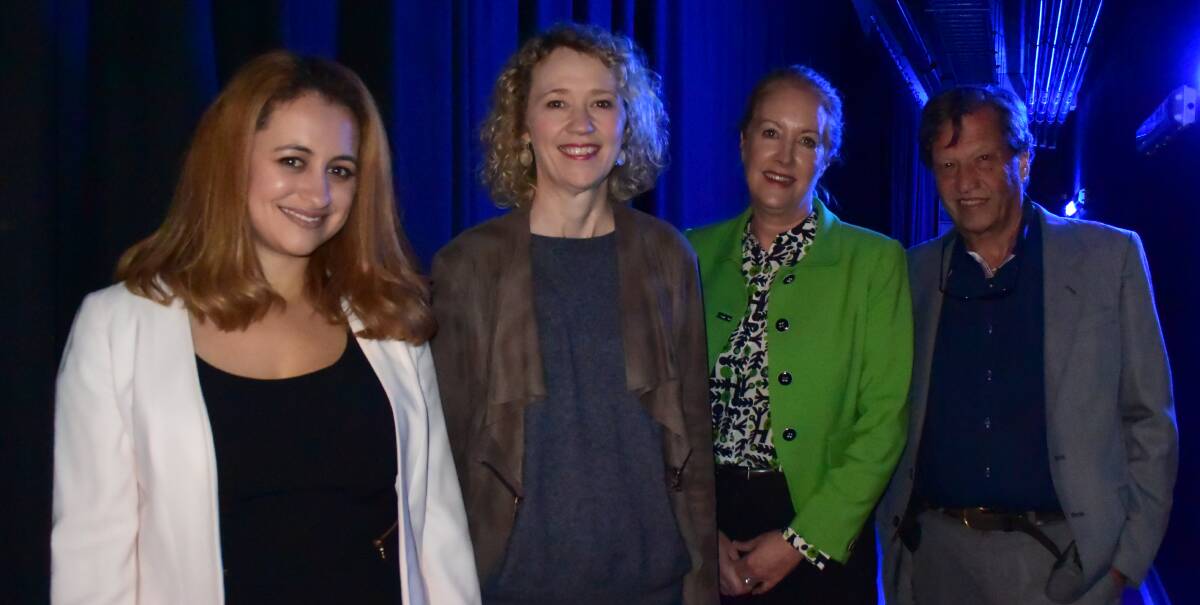 Leading by example: Melissa Abu-Gazaleh, Dr Catherine Keenan, Elizabeth Broderick and Professor Gordian Fulde in Port Macquarie on the NSW Tour of Honour.
