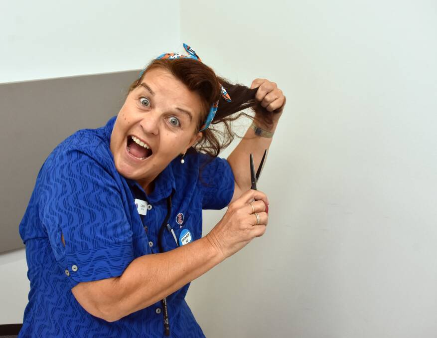 Doing her bit: Cathy Porter is taking part in the World's Greatest Shave. Photo: Ivan Sajko