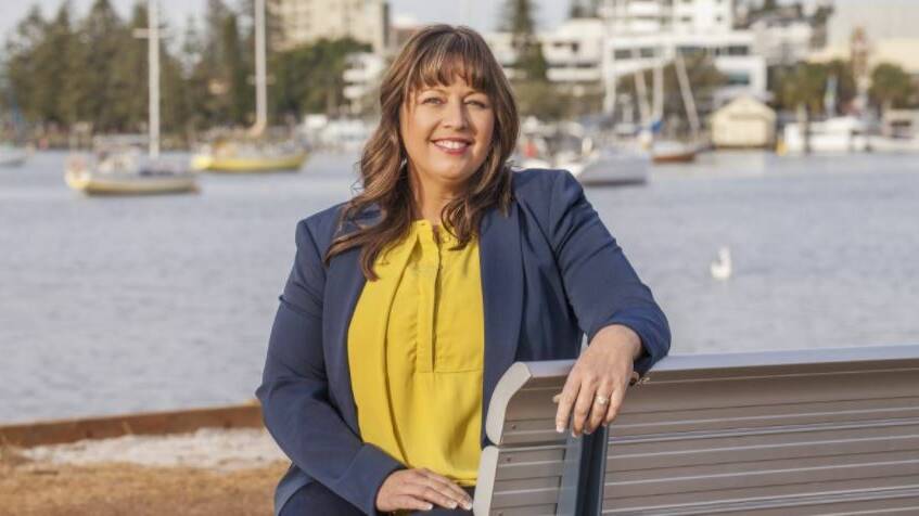 Election success: Businesswoman Peta Pinson is the mayor-elect after the vote count in the Port Macquarie-Hastings Council by-election.