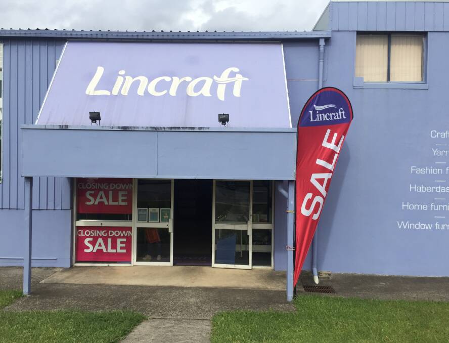 Closing down: Lincraft Port Macquarie's last trading day is March 26.