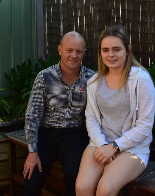 Health matters: Nathan Pensini and his daughter Alyssa would like to see more funding for juvenile arthritis research and awareness campaigns.