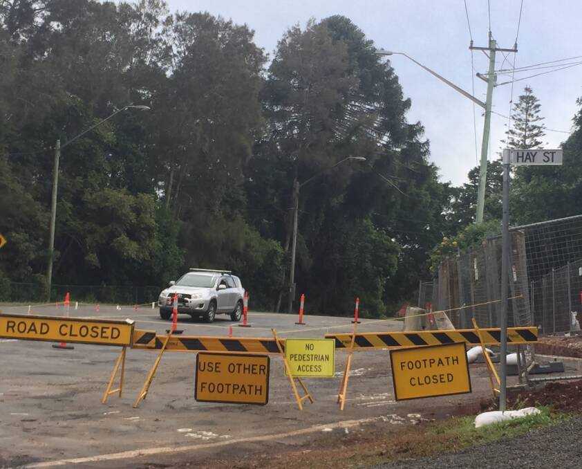 Take care: Motorists are being asked to follow all directional signs and  seek alternate routes where possible during roadwork along Gordon Street.