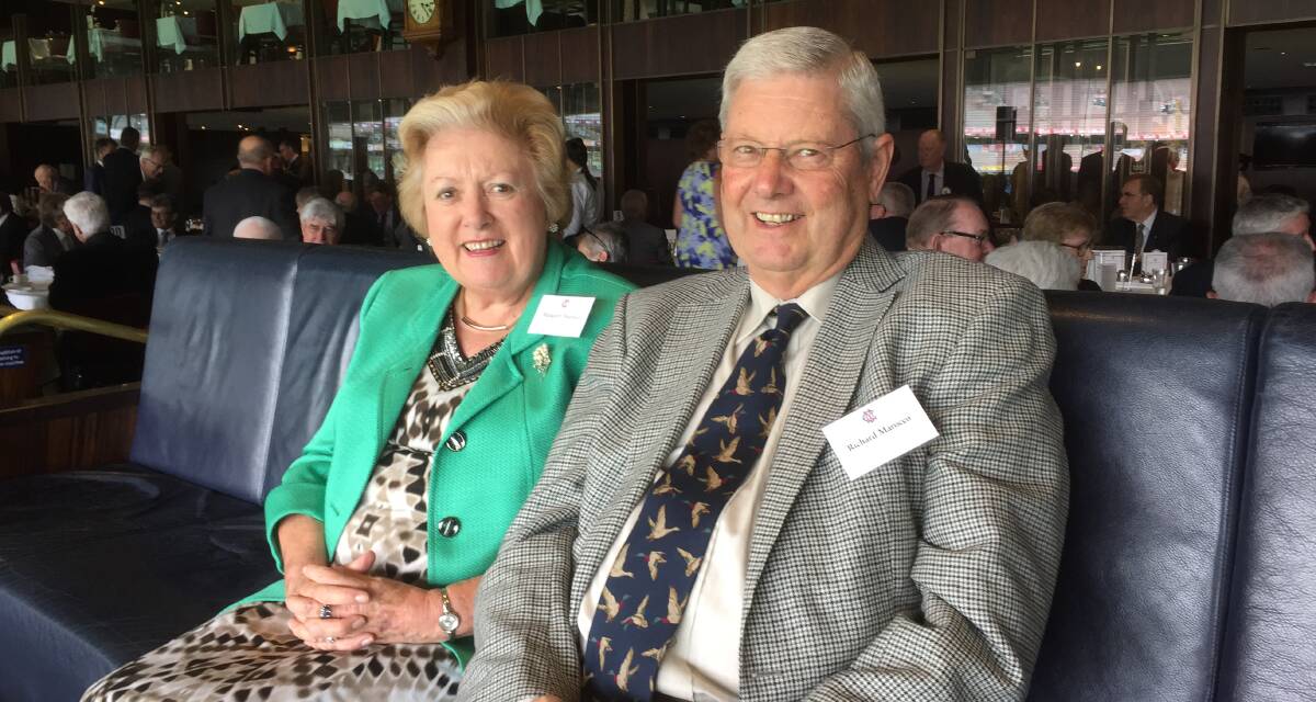 Well deserved: Richard Marocco (pictured with his wife Margaret) was honoured with an OAM for service to the community of Port Macquarie.